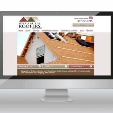 Over The Top Roofers Website
