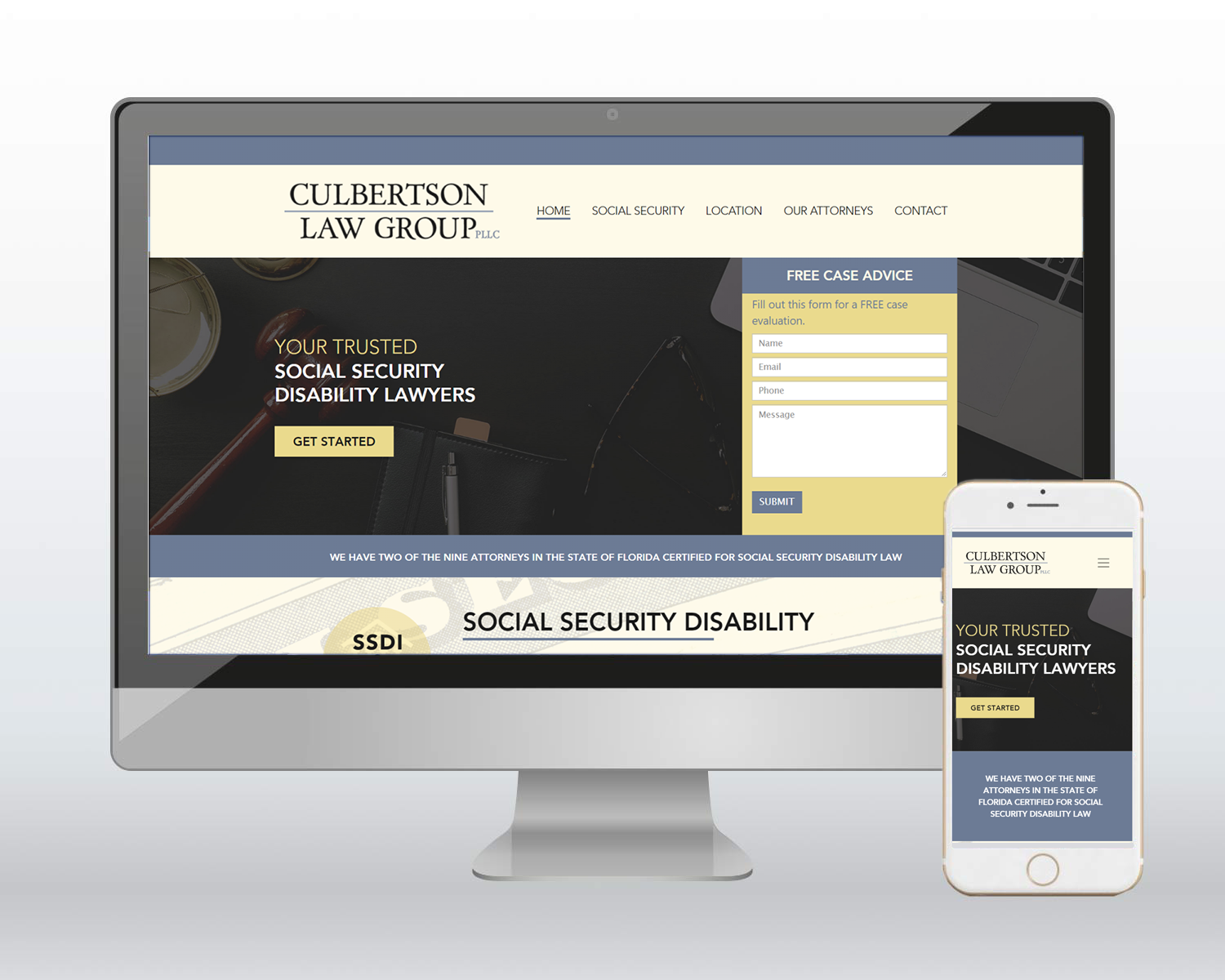 Culbertson Law Website Design