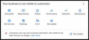 how to verify your Google Business Profile