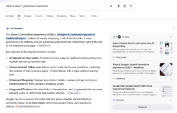 Search Generative Experience Optimization